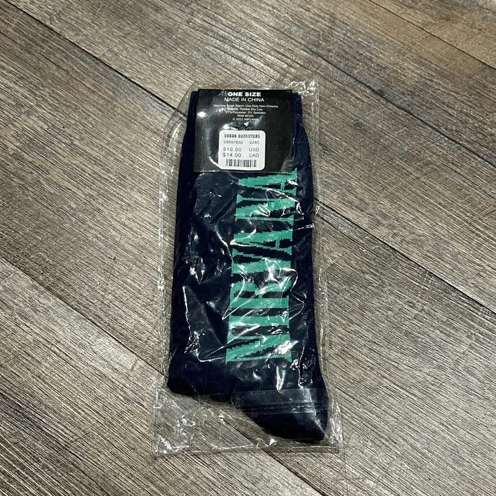 Nirvana NWT Urban Outfitters Dark Blue Socks